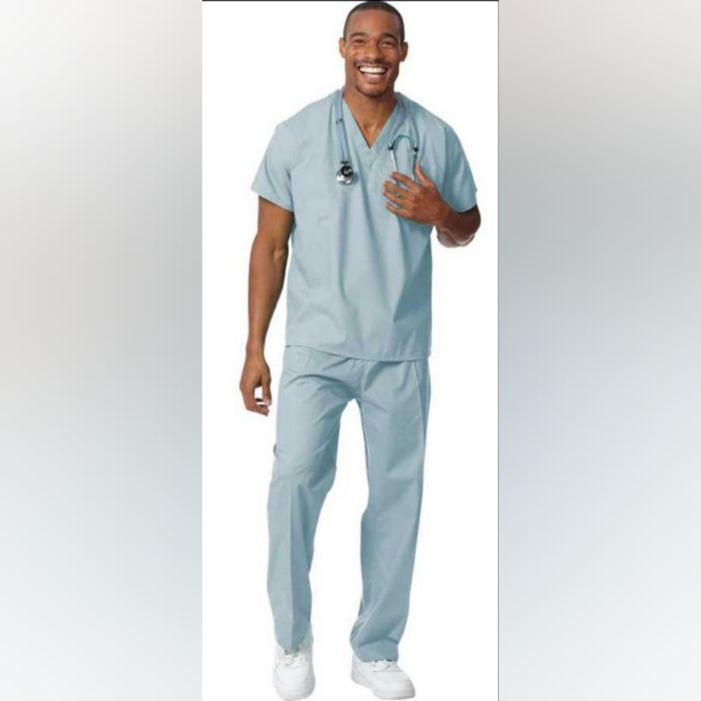 Fashion Seal Healthcare Unisex Fashion Blend Drawcord Scrub Pants and shirt set